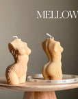 Geometric Woman Torso Candle: Handmade Vegan Soy Wax Sculpture-4