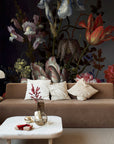 Dutch Dark Classic Floral Removable Wallpaper | Wall mural | Peel and Stick | Floral Wallpaper | Self Adhesive | Temporary mural