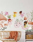 Fairy Wall Decal for Girls Room Nursery Decor | Peel and Stick Fairies Wall Sticker for Kids and Nursery | Cute Flying Fairy Sticker