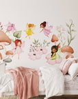 Fairy Wall Decal for Girls Room Nursery Decor | Peel and Stick Fairies Wall Sticker for Kids and Nursery | Cute Flying Fairy Sticker