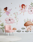 Fairy Wall Decal for Girls Room Nursery Decor | Peel and Stick Fairies Wall Sticker for Kids and Nursery | Cute Flying Fairy Sticker
