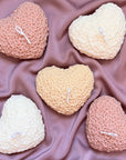 Flower Heart Soy Wax Candle | Romantic Home Decor-0