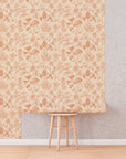 Mushroom Wallpaper | Orange Wallpaper | Mid Century Modern Wallpaper | Kids Mushroom Peel and Stick Wallpaper | Vintage Wallpaper