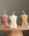 Handmade Soy Wax Female Body Candle with Snake