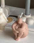 Handmade Curvy Body Soy Candle: Woman Torso Sculpture-1