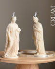 Zenobia Goddess Soy Candle: Greek Statue, Coffee Table Decor-3