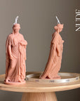 Zenobia Goddess Soy Candle: Greek Statue, Coffee Table Decor-2