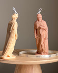 Zenobia Goddess Soy Candle: Greek Statue, Coffee Table Decor-1
