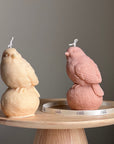 Handmade Bird Soy Wax Candle: Sculptural Home Decor Gift-0
