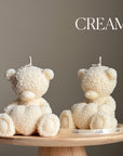 Handmade Teddy Bear Soy Wax Candle: Nursery Decor Gift