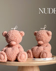 Handmade Teddy Bear Soy Wax Candle: Nursery Decor Gift