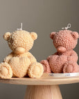 Handmade Teddy Bear Soy Wax Candle: Nursery Decor Gift