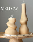 Irregular Pillar Candle Duo