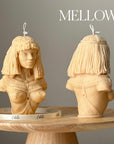 Handmade Cleopatra Soy Candle: Sculptural Bust Art-3