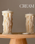Caryatid Greek Column Soy Candle: Handmade Home Decor-2