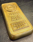 Cast Iron Gold Bullion Bar Paper Weight