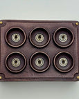 6 Gang 2 Way Antique Copper Conduit Toggle Light Switch | Cast Metal