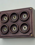 6 Gang 2 Way Antique Copper Conduit Toggle Light Switch | Cast Metal