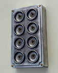 8 Gang 2 Way Toggle Light Switch | Cast Aluminium Surface Mounted