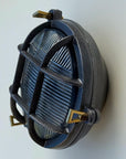 Wroxham Cast Pewter Caged Bulkhead Wall or Ceiling Light - IP65