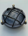Wroxham Cast Pewter Caged Bulkhead Wall or Ceiling Light - IP65