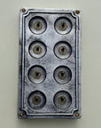 8 Gang 2 Way Solid Cast Metal Conduit Light Switch Industrial