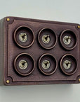 6 Gang 2 Way Antique Copper Conduit Toggle Light Switch | Cast Metal