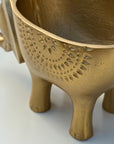 Elephant Indoor Planter | Brass Finish Animal Plant Pot