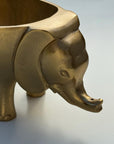 Elephant Indoor Planter | Brass Finish Animal Plant Pot