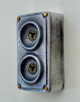 Double 2 Gang Cast Metal Toggle Light Switch | Industrial 2 Way