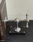 Windlass Bookend Nautical Book Holder Aluminium & Brass Organizer