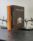 Windlass Bookend Nautical Book Holder Aluminium & Brass Organizer