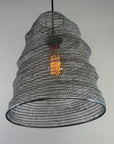 Walton Beehive Large Silver Wire Mesh Lampshade Pendant Ceiling Light