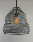 Walton Beehive Large Silver Wire Mesh Lampshade Pendant Light