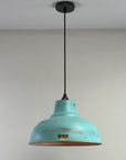 Salthouse XL Copper Verdigris Patina Lampshade Pendant Light - 14.5 Inch