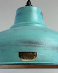 Salthouse XL Copper Verdigris Patina Lampshade Pendant Light - 14.5 Inch