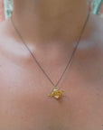 Bee Pendant Necklace: Gold Plated on Sterling Silver - Nature Inspired-2