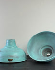 Salthouse XL Copper Verdigris Patina Lampshade Pendant Light - 14.5 Inch