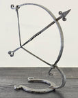 Wrought Iron Archer Sculpture | Heritage Bow & Arrow Ornament