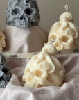 Skull Candle with Octopus: Spooky Halloween Soy Wax Decor-2