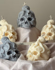 Skull Candle with Octopus: Spooky Halloween Soy Wax Decor-3