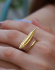 Real Olive Leaf Silver Ring, Handmade Nature Jewelry, Organic Botanical Band, Gift for Peace & Protection, Gold or Sterling Silver 925