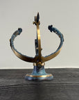Armillary Small Solid Brass Verdigris Patina Sphere Sundial