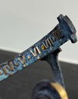 Armillary Small Solid Brass Verdigris Patina Sphere Sundial