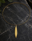 Real Olive Leaf Necklace, 14K Gold Plated Brass Pendant, Handmade Minimalist Jewelry Gift, Birthday Gift for Women, Nature Inspired Boho