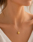 Tiny Urchin Gold Necklace, Handmade Minimalist Jewelry, Nature-Inspired Ocean Pendant, Gift for Renewal and Health, Sterling Silver 925