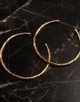 Gold Olive Branch Hoops, Handmade Nature Jewelry, Botanical Tree Earrings, Gift for Luck & Success, Eco Sustainable Sterling Silver 925