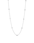 Zircon Choker Necklace with Doubled S Design