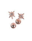 Star XS Screw Back Earrings Sterling Silver