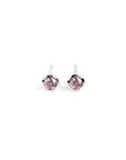 Elegant 4mm Zircon Dot Earrings – 925 Silver, Multiple Colors by MyaMoon at www.brixbailey.com